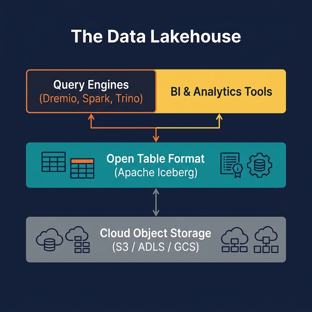 Open Table Format Metadata Architecture diagram