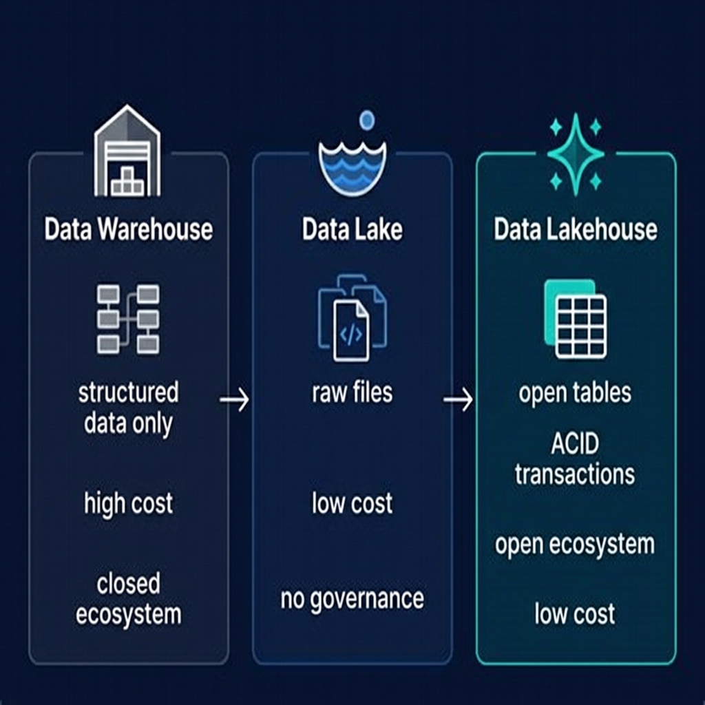 Open Table Format Comparison Iceberg Delta Lake Hudi diagram
